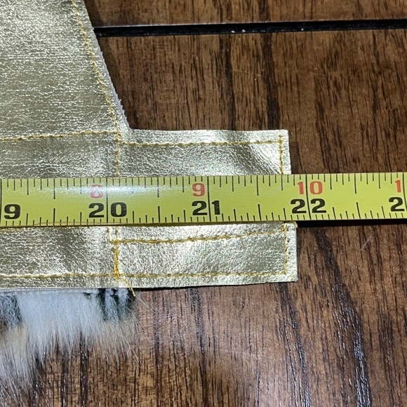 Faux Fur Prince Crown Metallic Sword Belt Felt Costume Halloween Book Parade 80s - Picture 12 of 14